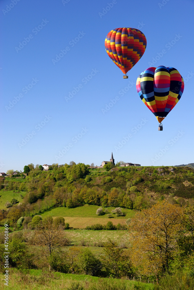 Naklejka premium Montgolfières