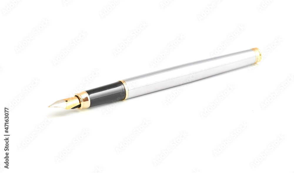 Fountain pen nib isolated on white background Fountain pen nib isolated on white background