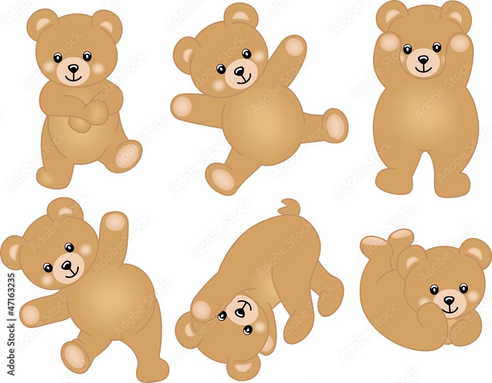 Naklejka premium Cute Baby Teddy Bear