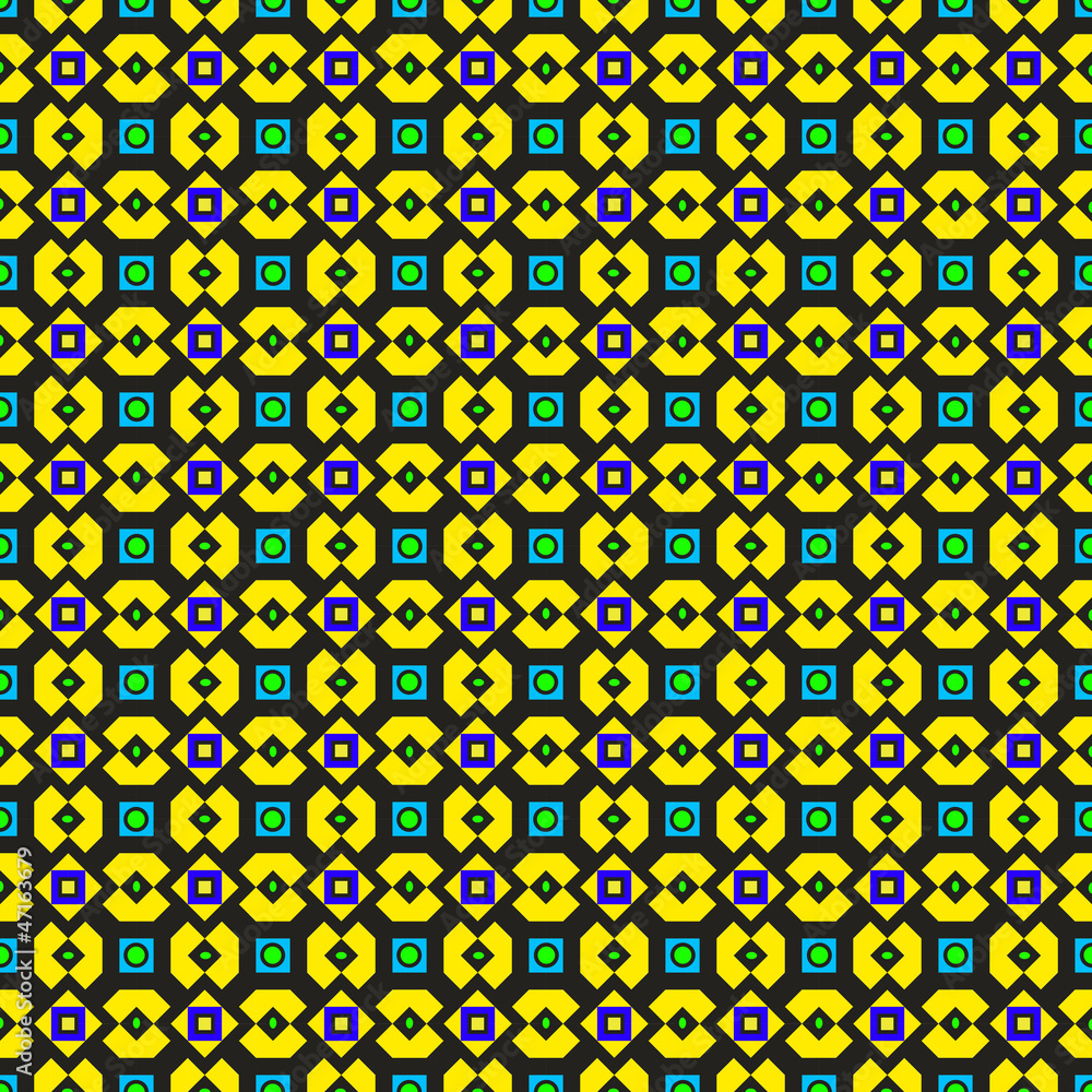 Ornate Green and Yellow Pattern Ornate Green and Yellow Pattern