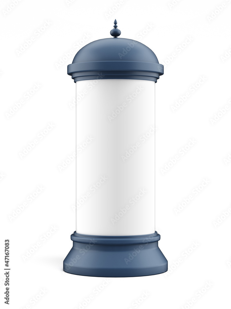 Blank advertising column Blank advertising column