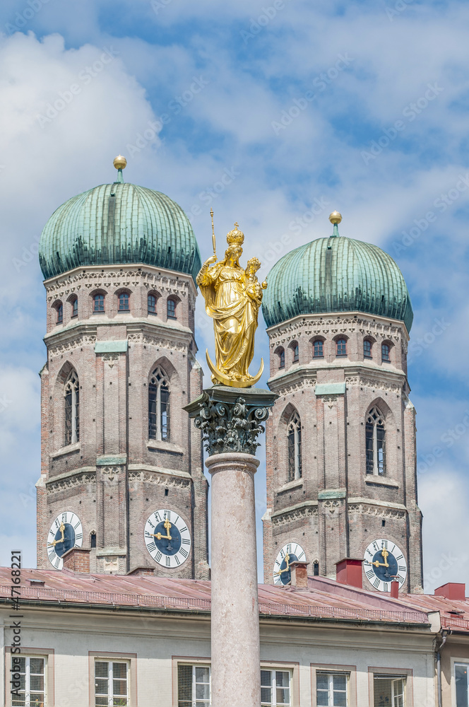 The Mariensäule column in Munich, Germany.