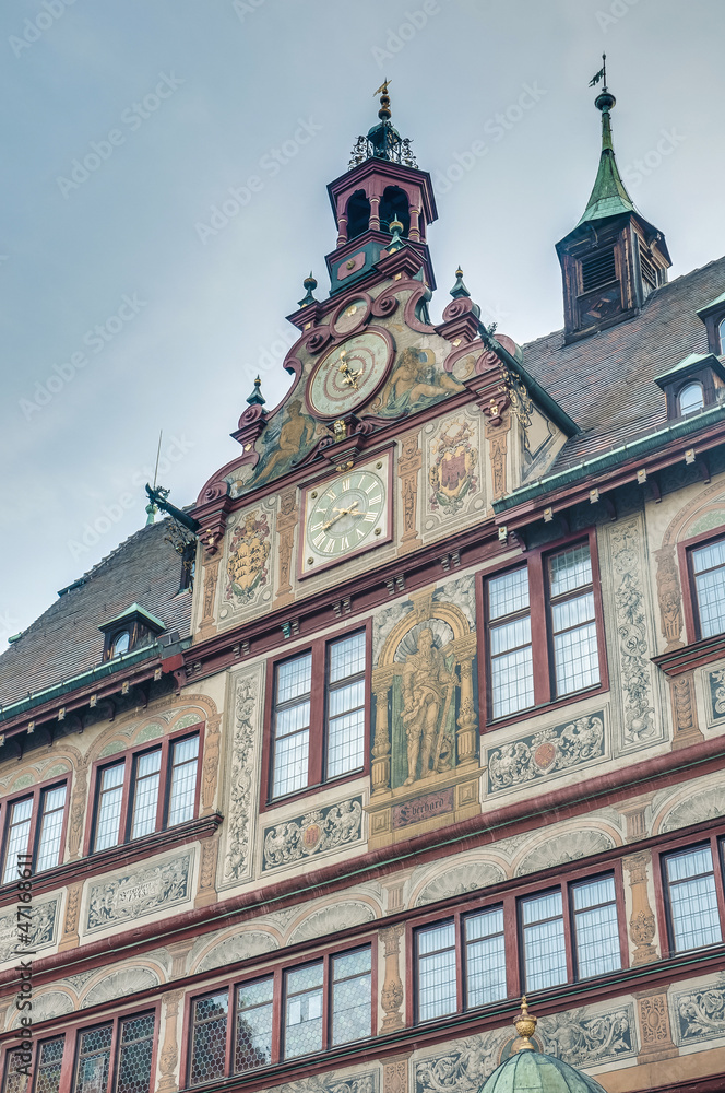 City Hall on Market Square in Tubingen, Germany