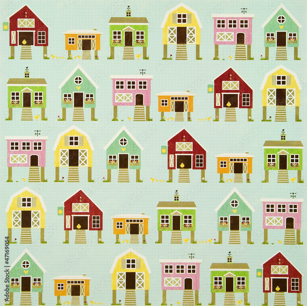 Easter Hen House Background