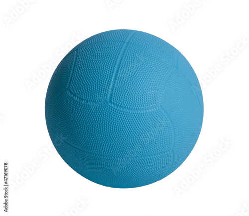Konstfotografi Blue dodge ball a sporting goods isolated