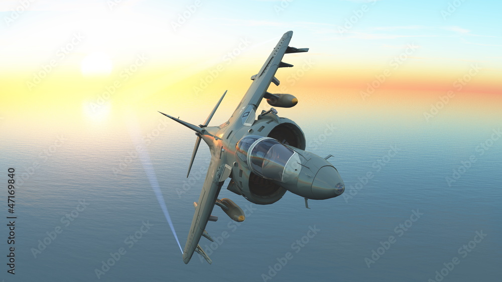 Naklejka premium 戦闘機