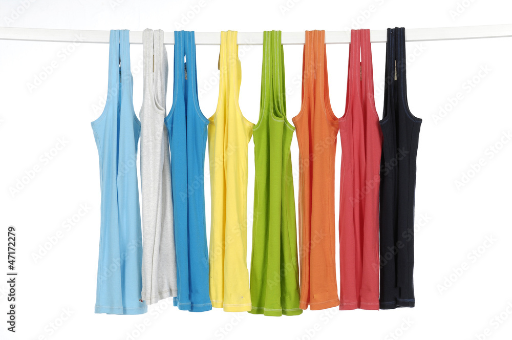rainbow many peignoir hanging on wooden hangers rainbow many peignoir hanging on wooden hangers