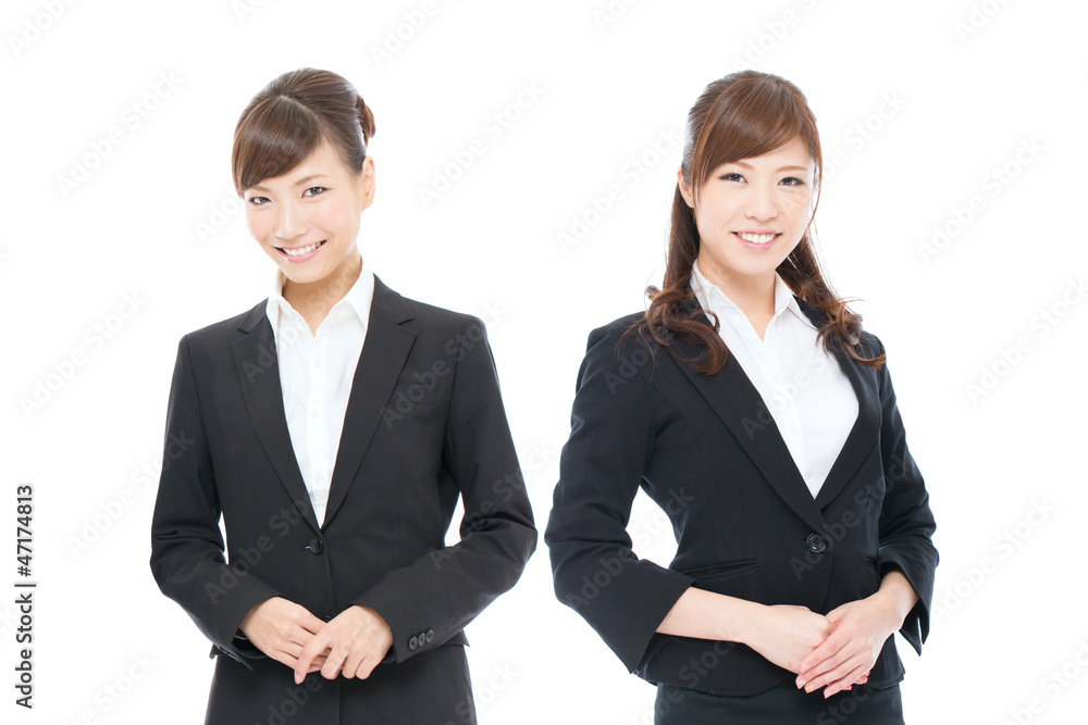 Beautiful asian businesswomen on white background Beautiful asian businesswomen on white background