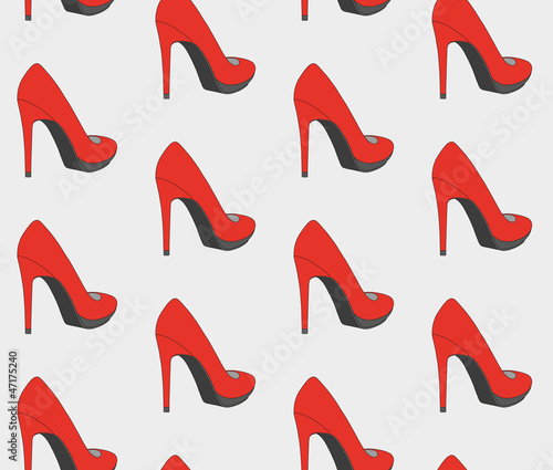 Red shoe pattern