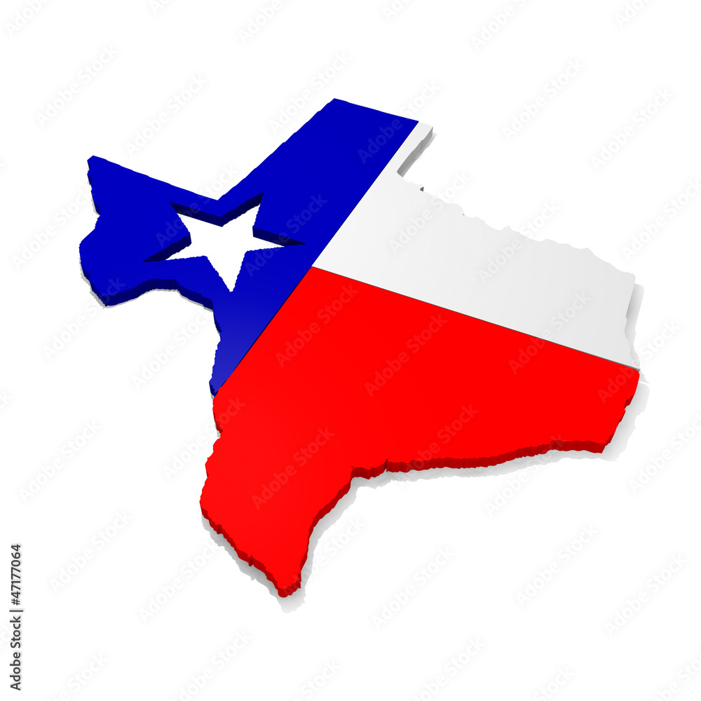 3d map of Texas