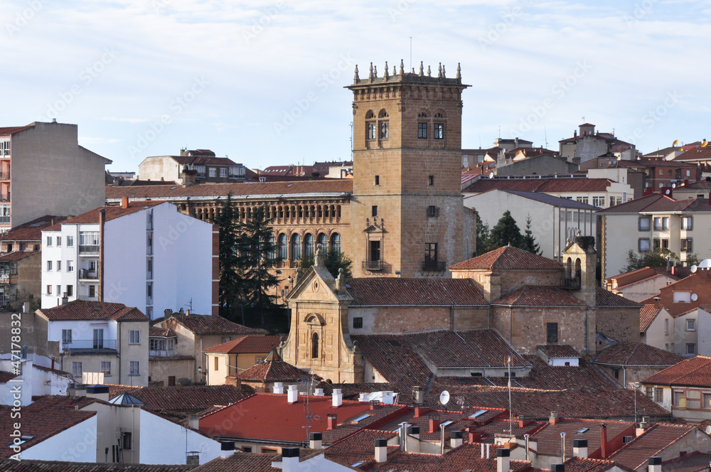Panoramic view of Soria (Spain)