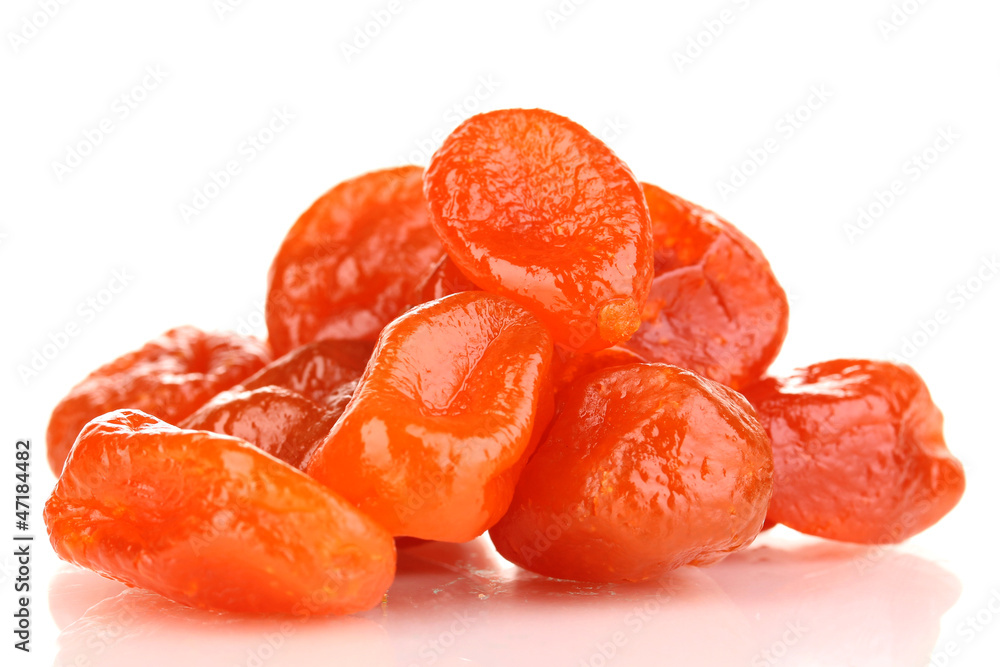 Dried tangerines isolated on white Dried tangerines isolated on white