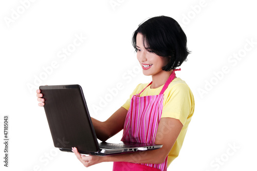 Modern housewife or female worker