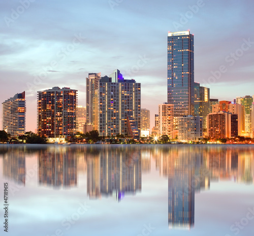 Miami Florida buildings panorama