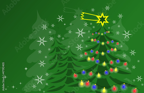 Green Christmas card
