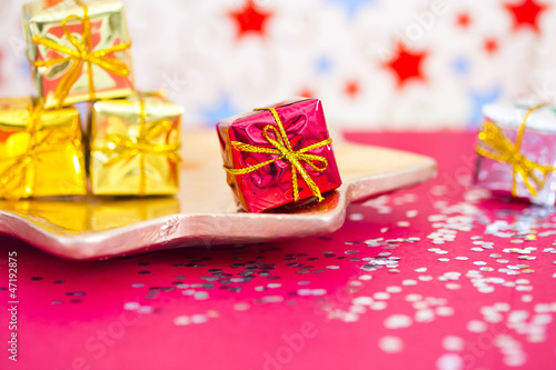 tiny present, Christmas and party decoration