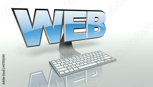 Web internet concept and online connection photo