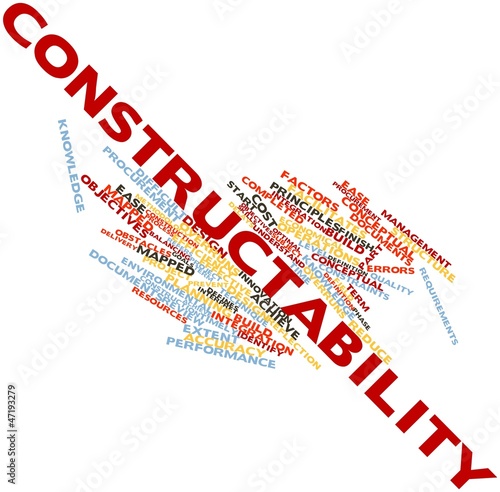Word cloud for Constructability