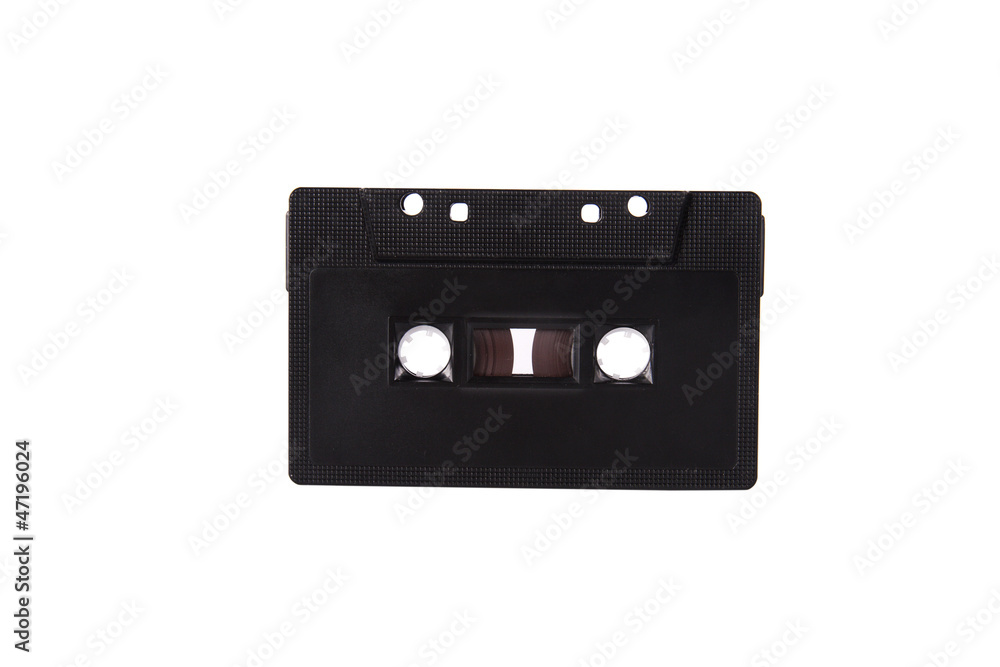 Obraz premium close up of vintage audio tape cassette
