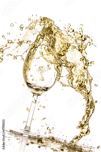 white wine splash
