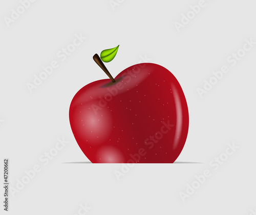 Sweet tasty apple vector illustration