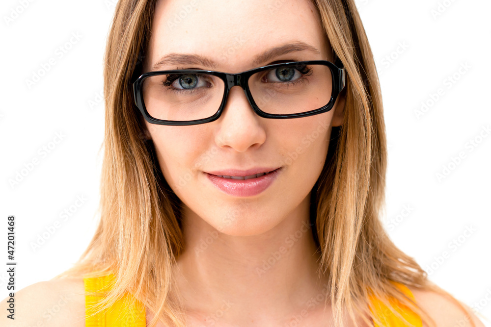 woman in glasses