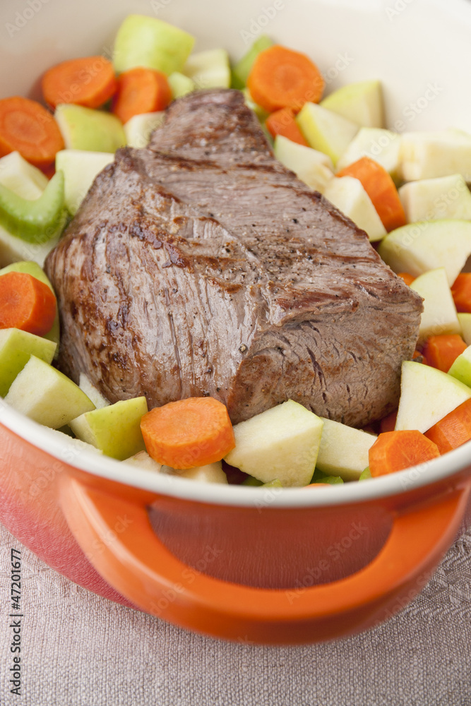 Beef roast with vegetables Beef roast with vegetables