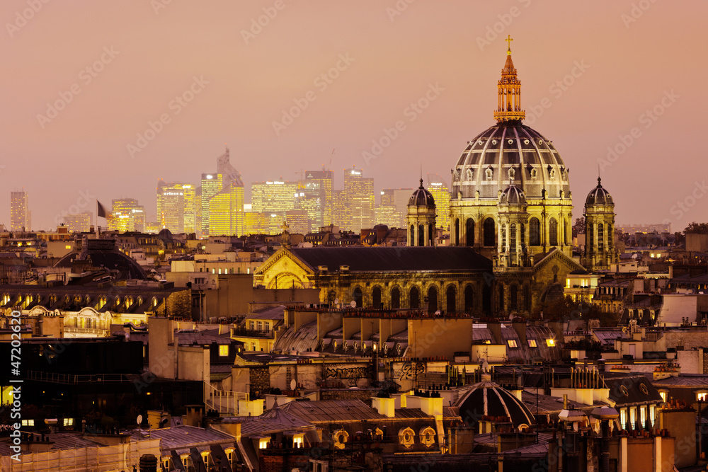 Fototapeta premium nächtliches Panorama von Paris