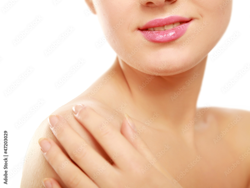 Obraz premium A part of a beautiful female face