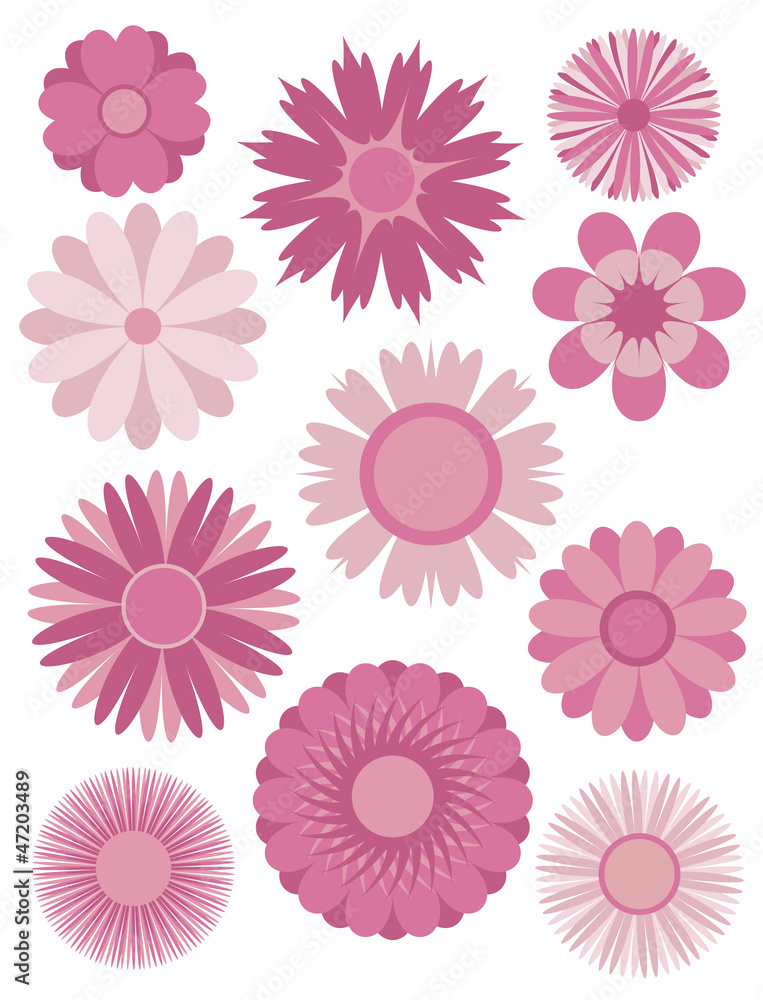 Spring Flowers Abstract Illustration Spring Flowers Abstract Illustration