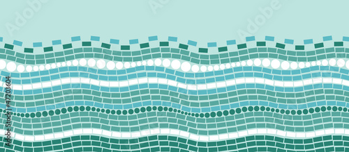 Vector Abstract ice chrystals texture horizontal seamless