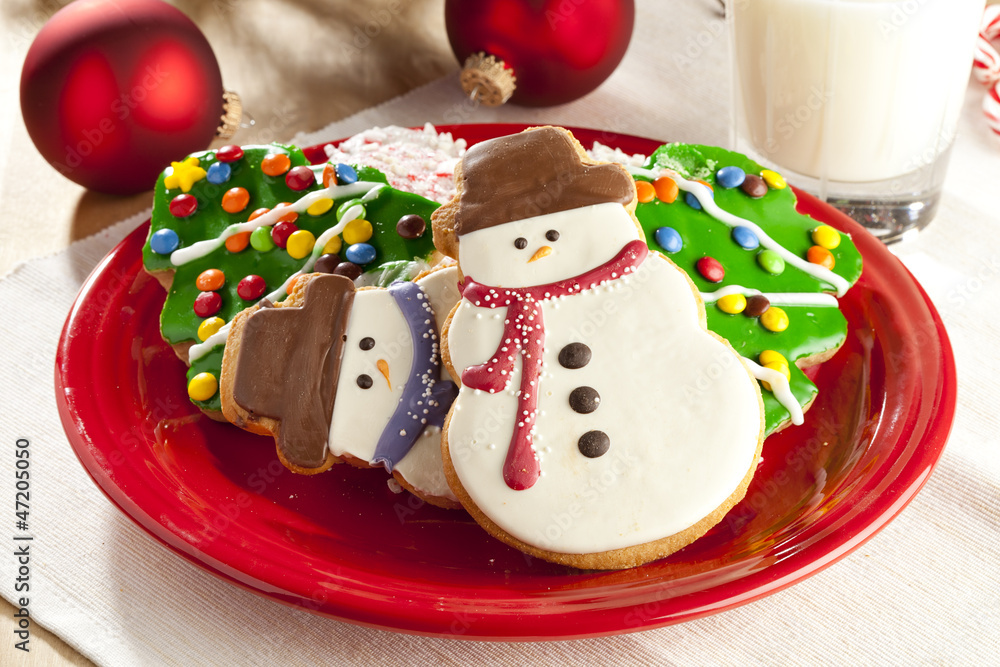 Obraz premium Festive Christmas Cookie