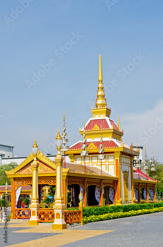 Some building in the royal cremation ceremony photo