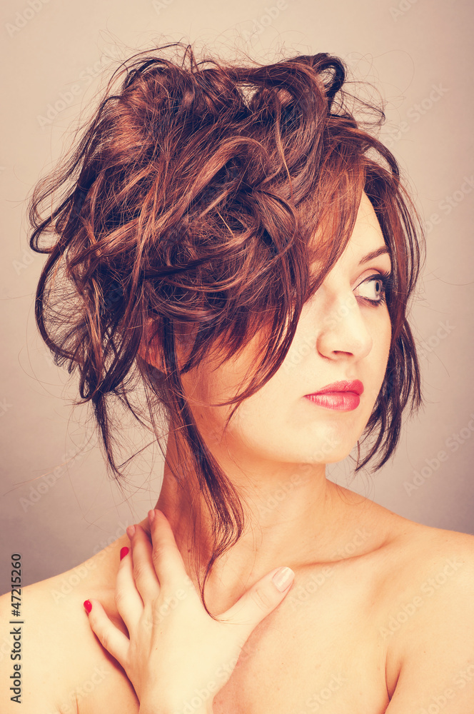 Naklejka premium Attractive young woman