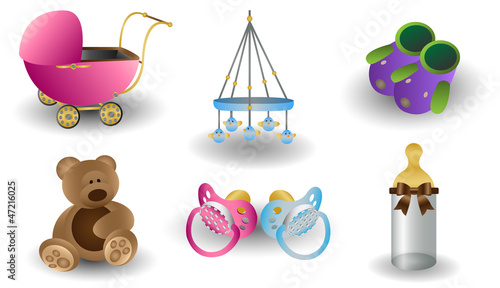 Baby Kind Icons Set