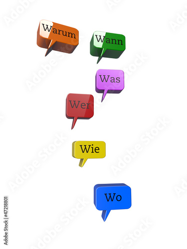 Sprechblasen Fragen