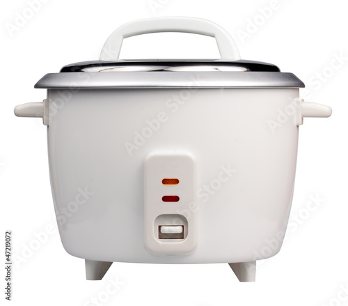 Canvas Print Electric rice cooker isolated on white