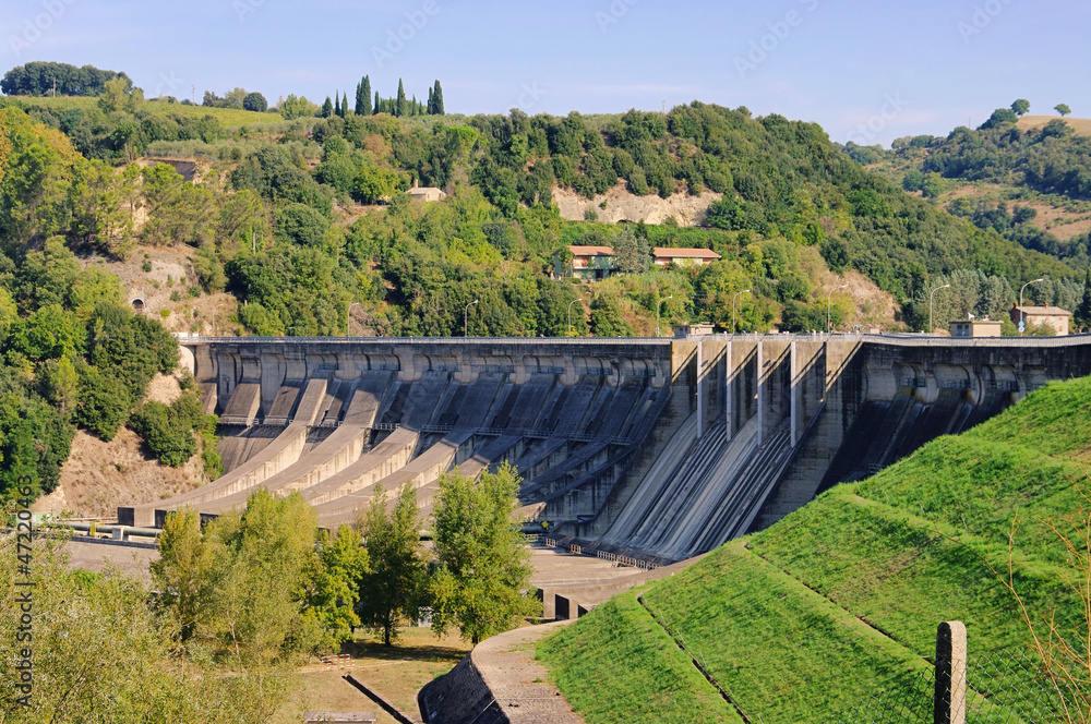 Staumauer - reservoir dam 02