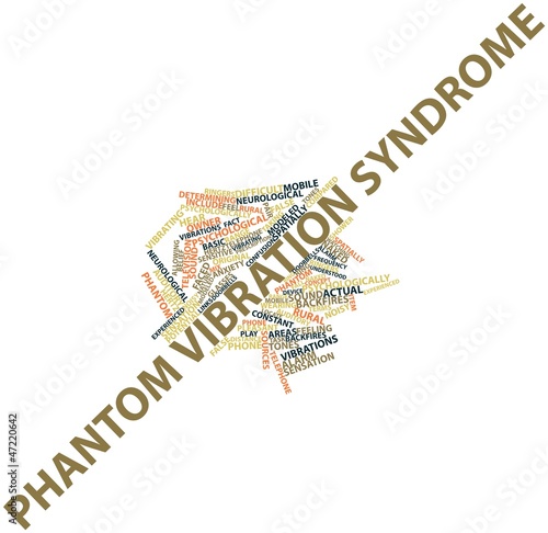 Word cloud for Phantom Vibration Syndrome photo