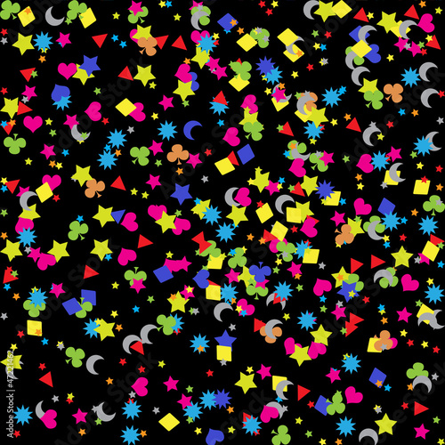 Confetti, New Year's celebration - background
