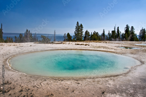 Source chaude au lac Yellowstone - Parc de Yellowstone, USA