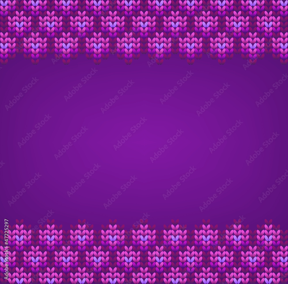 Knitted wool vector background