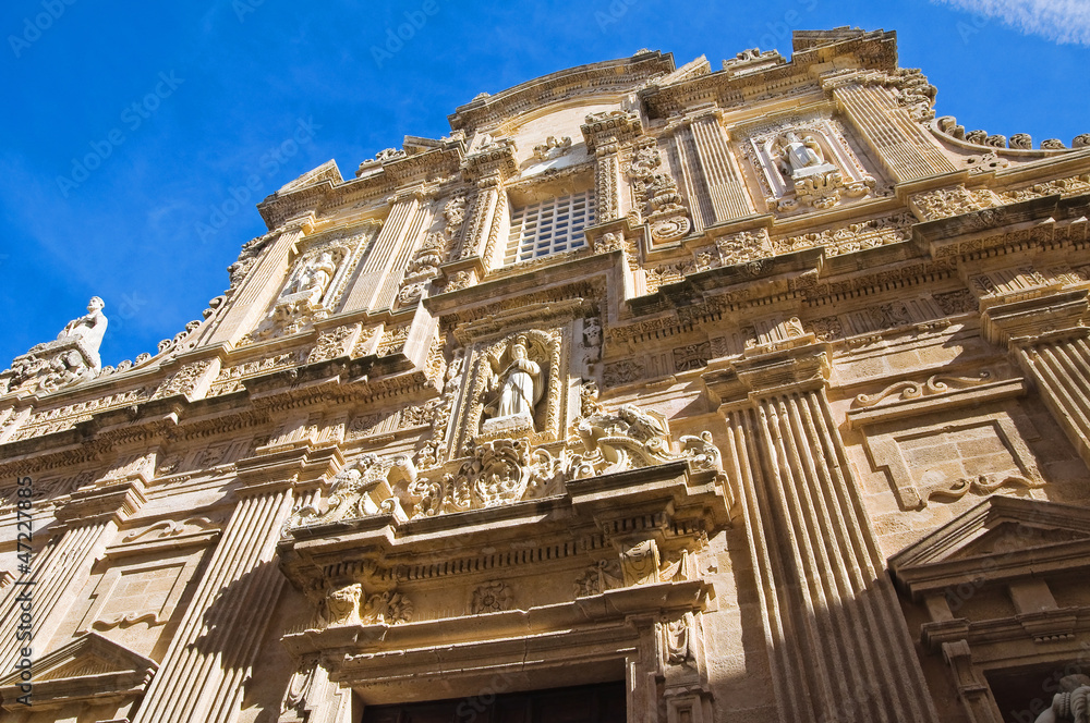 Obraz premium Basilica Cathedral of St. Agata. Gallipoli. Puglia. Italy.