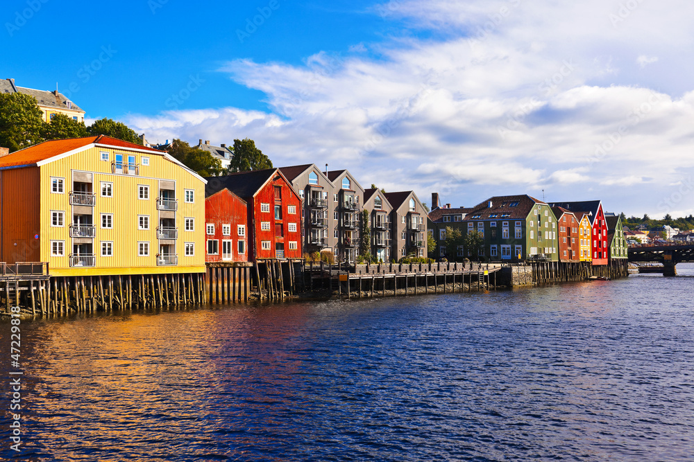 Cityscape of Trondheim, Norway