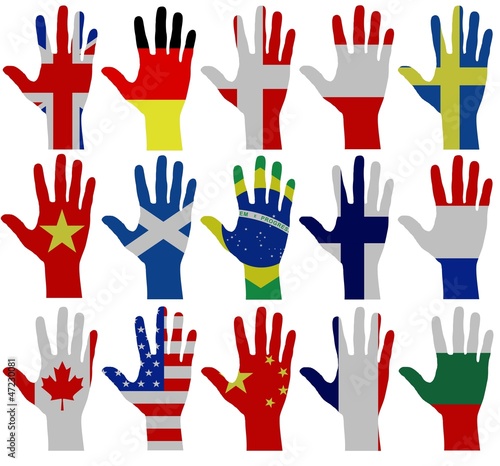 Flag hands