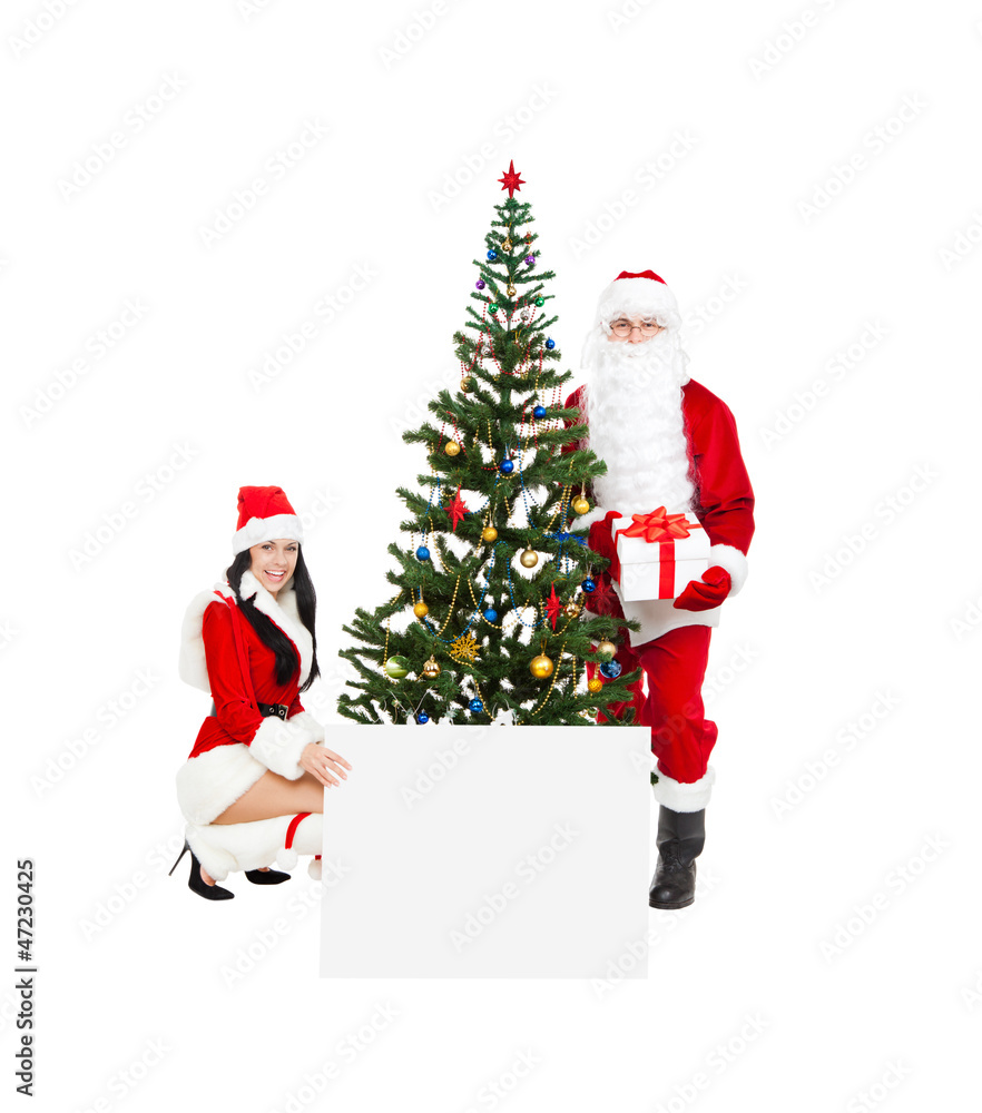 Santa Clause and Santa Giirl Santa Clause and Santa Giirl