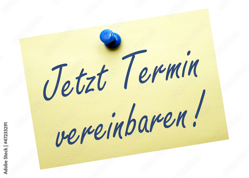 Jetzt Termin vereinbaren ! ilustración de Stock Adobe Stock