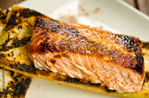 Wallpaper Mural Baked salmon fillet Torontodigital.ca