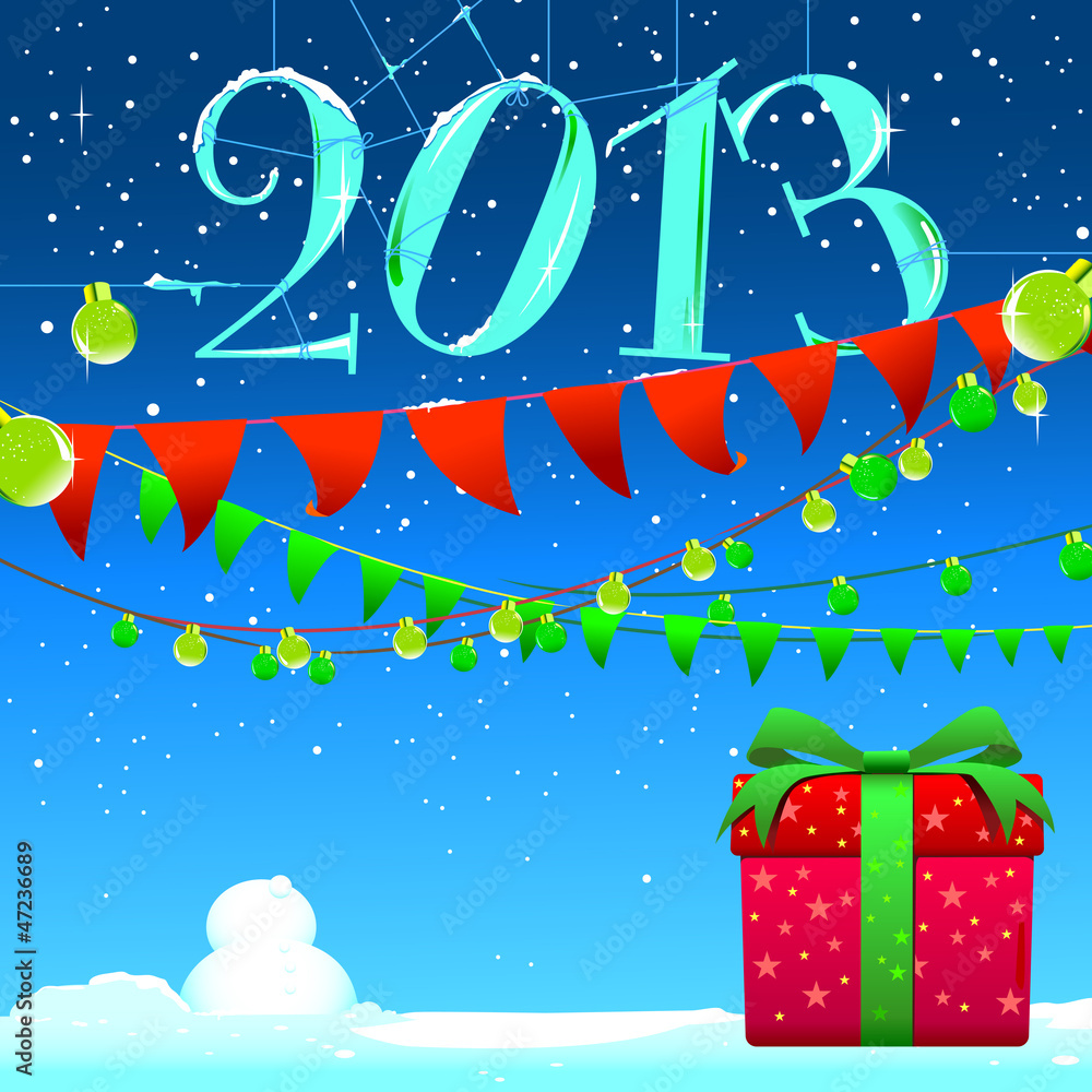 2013 New Year background vector image 2013 New Year background vector image