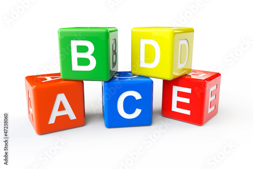 ABCD block cubes